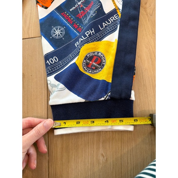 Polo Ralph Lauren Mens XL Polo Sport Yachting Nautical Print Joggers Sweatpants - Picture 6 of 8